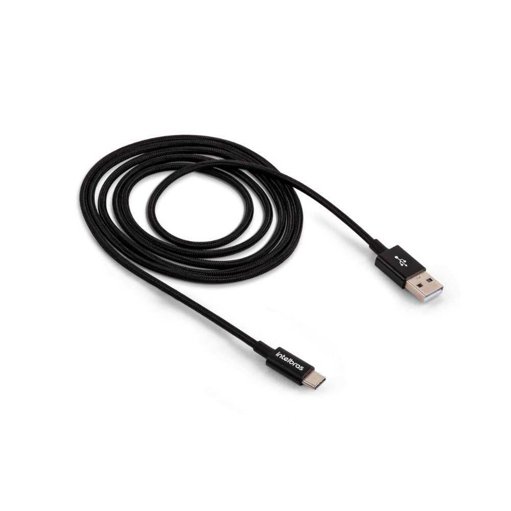 Cabo de Dados USB Tipo C Intelbras 3A 1,5m Preto - 4830076 Truedata